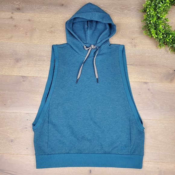 adidas sleeveless hoodie women's